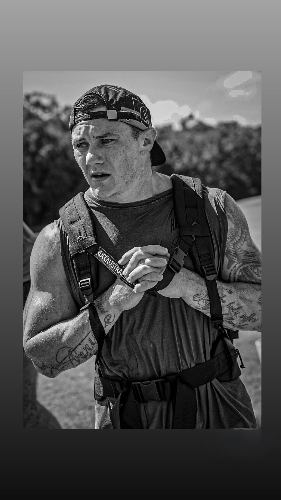 Jake Douglas wearing Ruck Australia