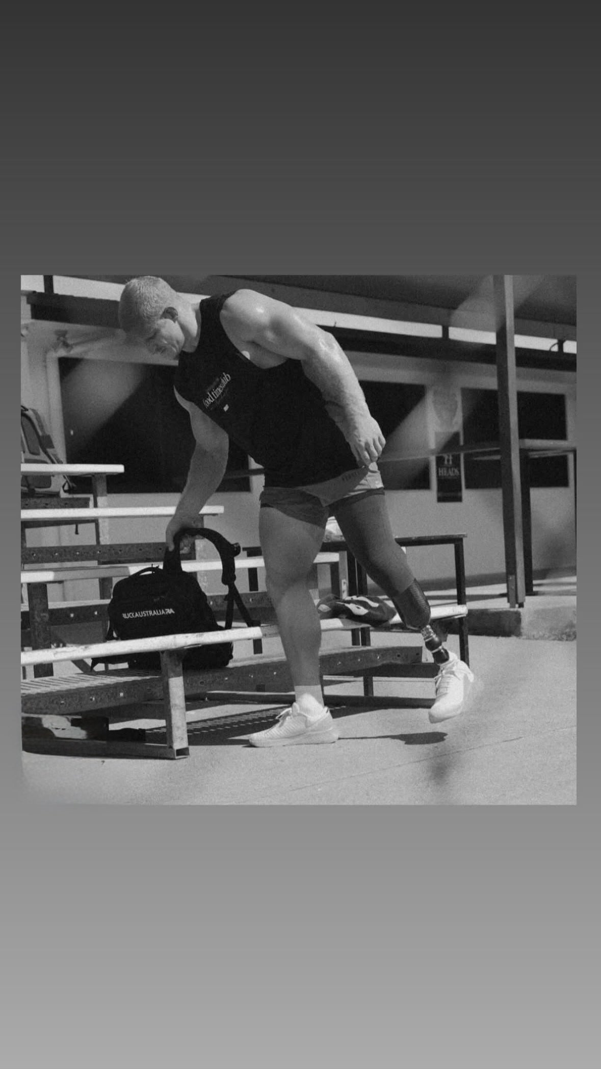 Rogan Dean with a Ruck Australia Ruck